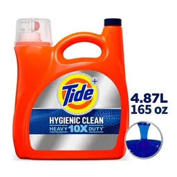 Tide Hygienic Clean Heavy Duty Detergente Líquido 4.87 L / 165 Oz / 123 Lavadas