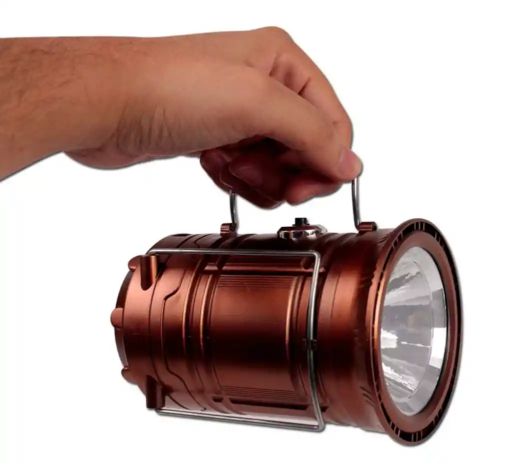 Lámpara Linterna Recargable De 6 Watts Para Camping