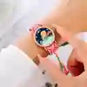 Reloj Principito Dorado Tejido Artesanal Mujer + Estuche