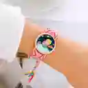 Reloj Principito Dorado Tejido Artesanal Mujer + Estuche