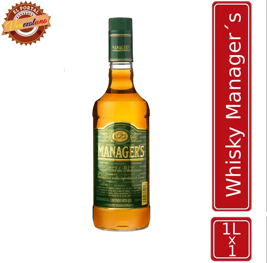 Whisky Venezolano Manager´s 1 L