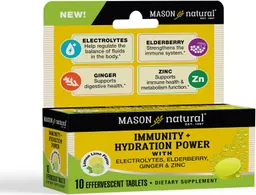 Mason Natural Inmunidad + Poder De Hidratación 10 Tabletas Efervescente
