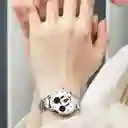 Reloj Mickey Mouse Acero Dama Mickei + Estuche