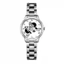 Reloj Minnie Mouse Acero Dama + Estuche