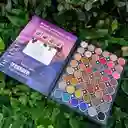 Paleta De Sombras De Ojos Nude Con Patrón De Montaña Nevada, 48 Colores, Brillo, Resistente Al Agua, Pigmento Negro, Maquillaje De Belleza Para Mujer