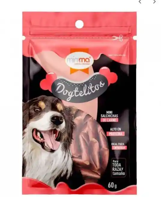 Snack Para Perro Dogtelitos Mini Salchichas De Carne 60gr