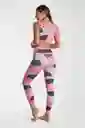 Conjunto Deportivo Legging Top Set Rosa