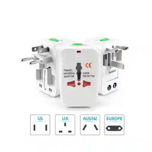 Adaptador De Corriente Universal Viajero / Conector/ Cargador/marranita