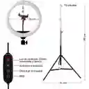 Aro Luz Rgb Led Mj26 Celular 26cm Selfie Tiktok / Tripode + Aro De Luz Rgb Para Celular