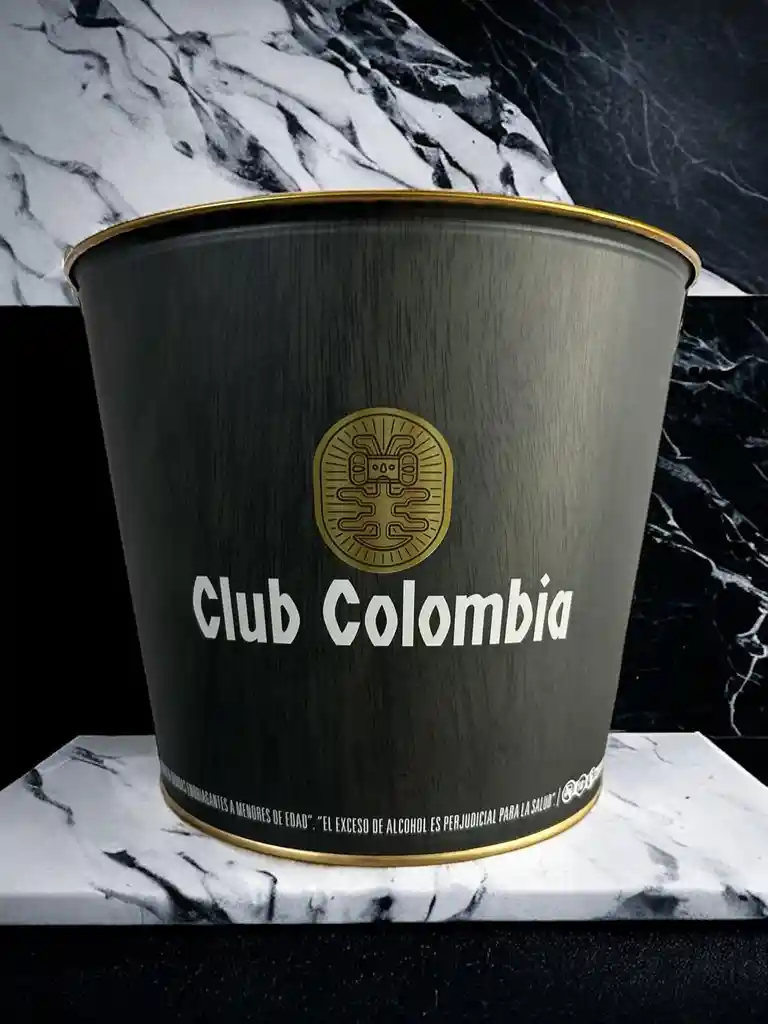 Balde Cubeta Redonda Hielera Tobo Cerveza Club Colombia 1a