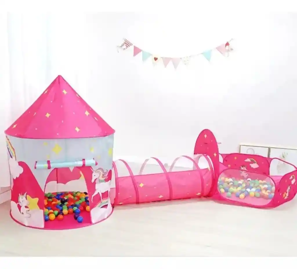 Carpa Tunel 3 En 1 Unicornio