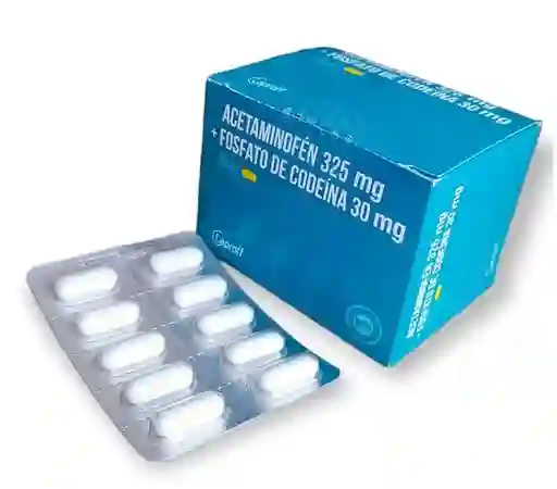 Acetaminofen 325mg + Codeina 30mg Tabletas