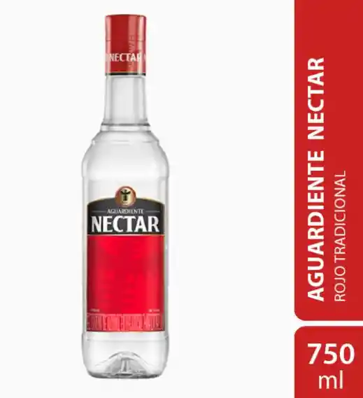 Aguardiente Nectar Rojo Tradicional Botella