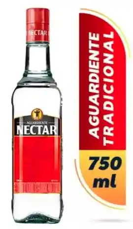 Aguardiente Nectar Rojo Tradicional Botella