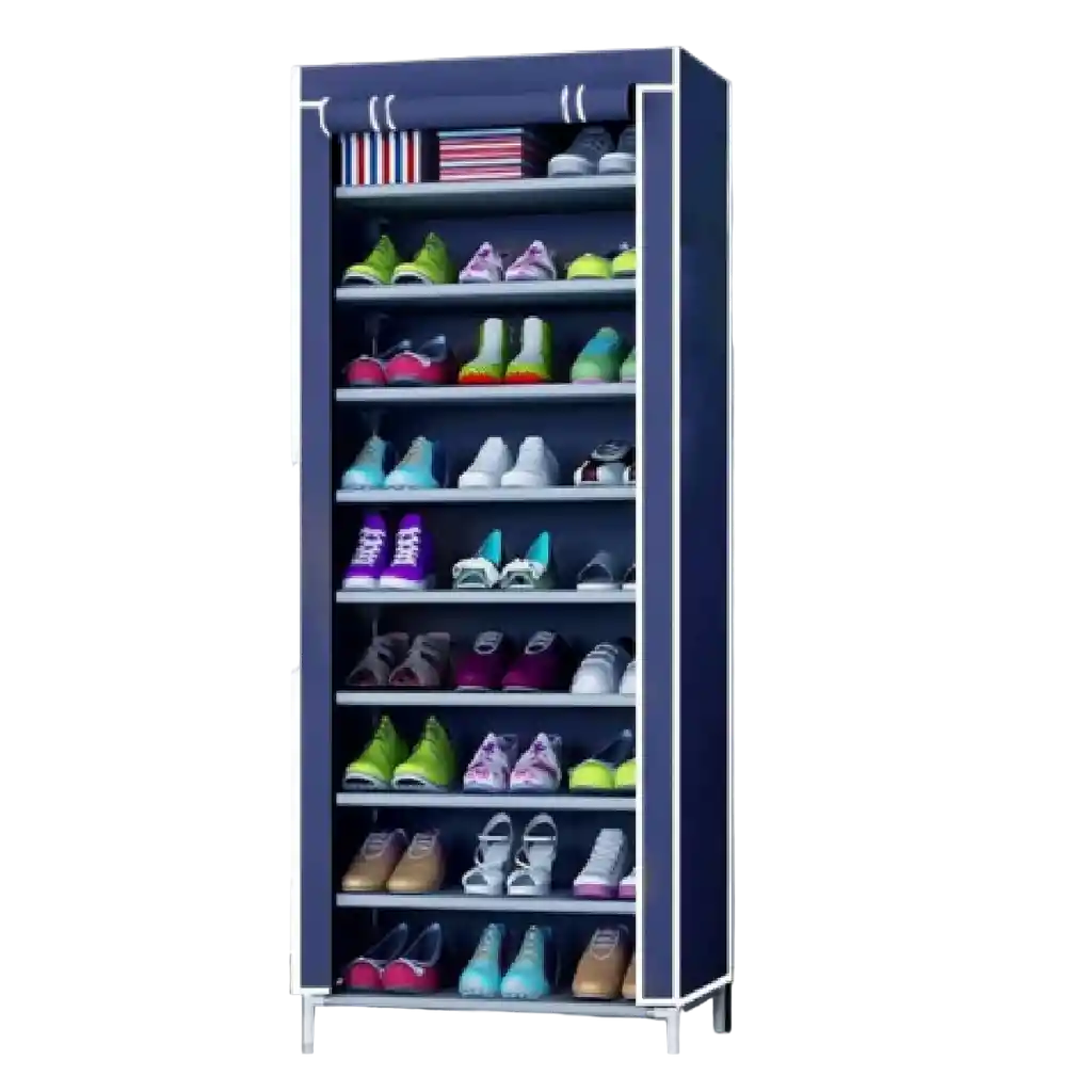 Zapatero Closet De 9 Niveles Armable Portatil Multifuncional