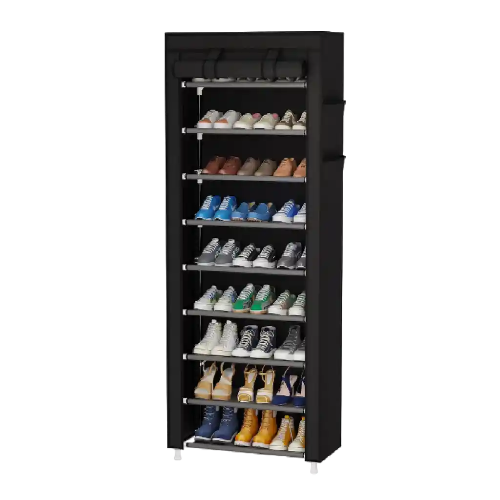 Zapatero Closet De 9 Niveles Armable Portatil Multifuncional