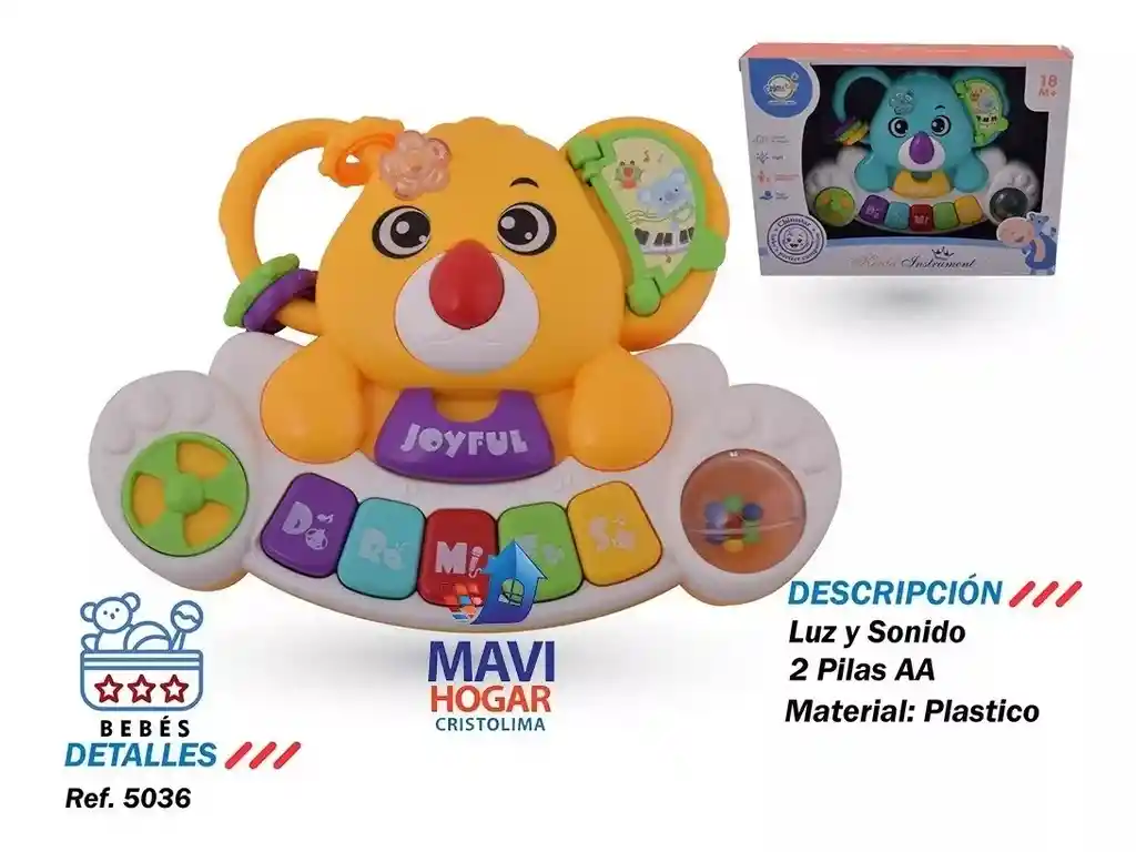 Piano Musical Niños Bebes Baby Shower Regalo Perfecto Koala