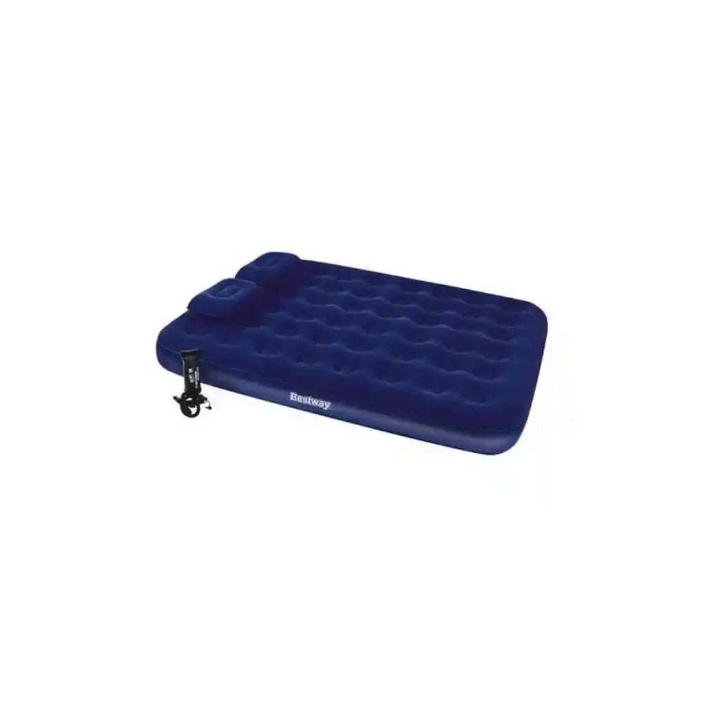 Colchon Inflable Doble Bestway Dos Almohadas E Inflador