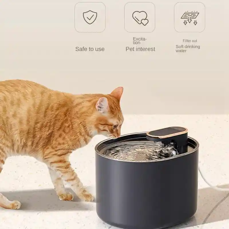 Fuente De Agua Automática Para Mascotas Y Gatos De 3 Litros