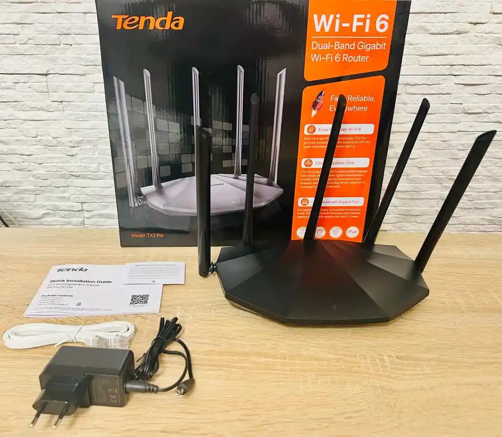 Tenda Tx2 Pro Ax1500 Wifi 6 Router Inalámbrico Gigabit Ethernet De Doble Banda 2.4 Ghz 5ghz
