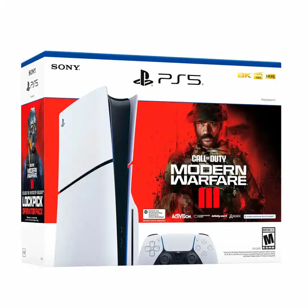 Sony Playstation 5 Slim 1tb Call Of Duty: Modern Warfare Iii Bundle Color Blanco