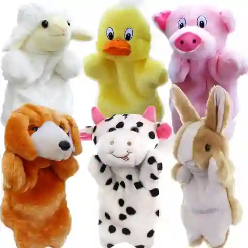 Títere Para Niños Cerdito Por Unidad Tela Hipoalergénica