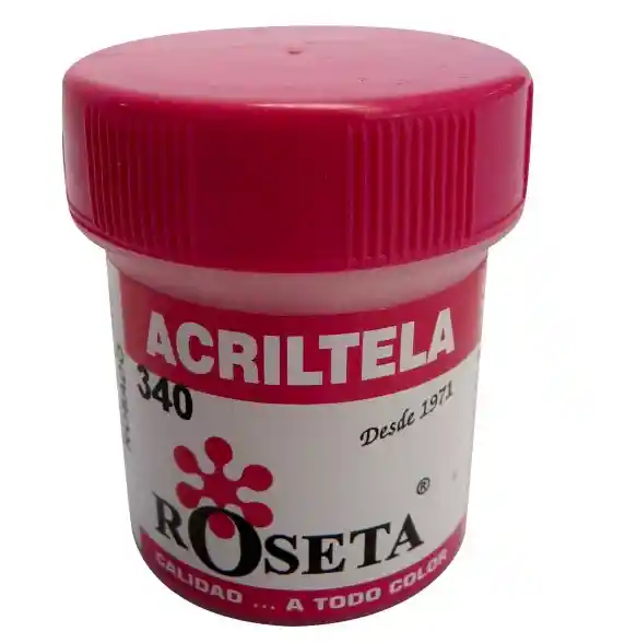 Acritela Roseta Color Rosado 30cc Pintura Para Tela