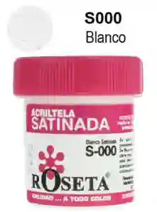 Acritela Roseta Color Blanca 30cc Pintura Para Tela