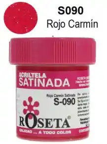 Acritela Roseta Color Rojo 30cc Pintura Para Tela