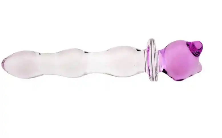 Dildo Cristal Oso Talla M Consolador 20cm