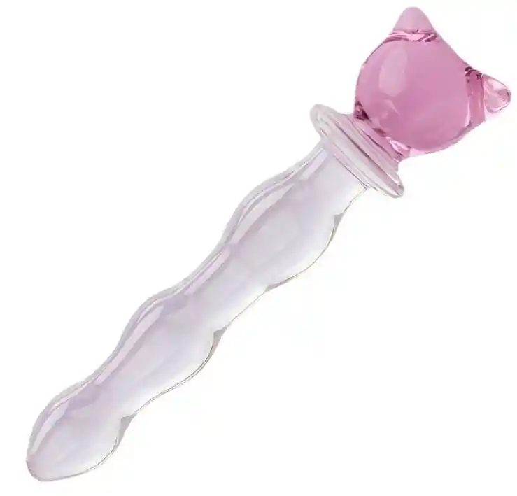 Dildo Cristal Oso Talla M Consolador 20cm