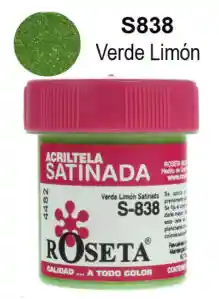 Acritela Roseta Color Verde Claro 30cc Pintura Para Tela