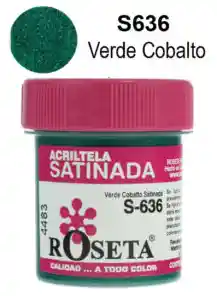 Acritela Roseta Color Verde Oscuro 30cc Pintura Para Tela