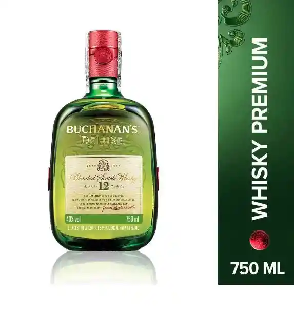 Buchanans Deluxe Whisky 12 Años Botella