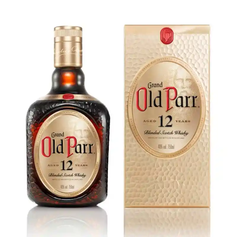 Old Parr Whisky Premium Escocés 12 Años Botella