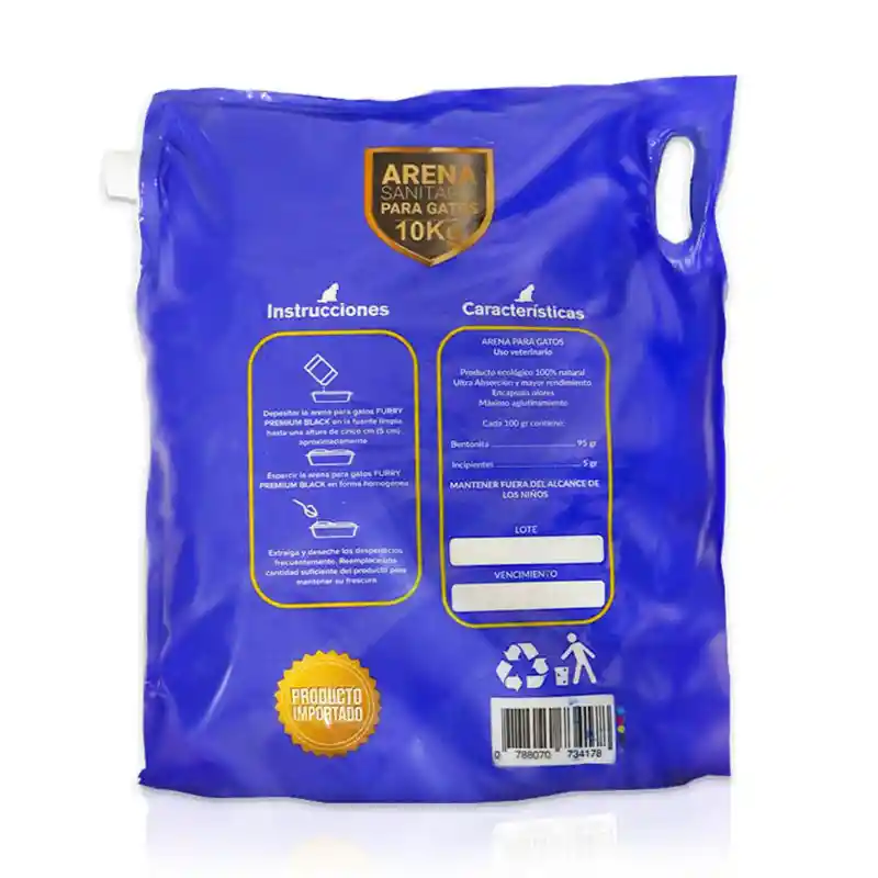 Furry Blue - Arena Aglomerante Super Premium 10kg