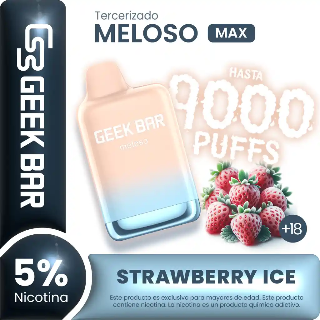 Geekbar Strawberry Ice 9000puff