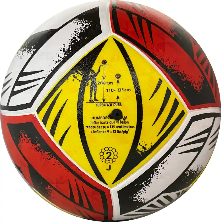 Balón De Fútbol #5 Score By Golty Tribal Laminado Competicio/ Rojo - Blanco