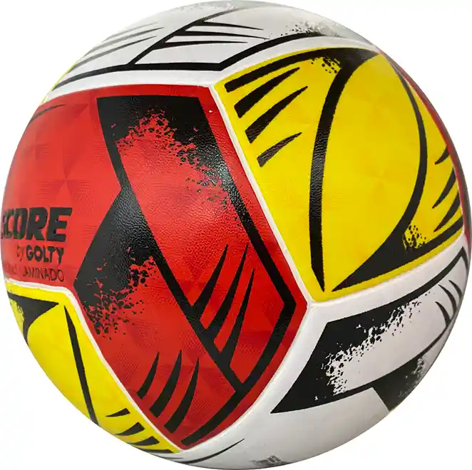 Balón De Fútbol #5 Score By Golty Tribal Laminado Competicio/ Rojo - Blanco