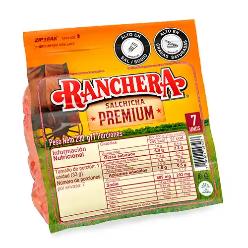 Ranchera Salchicha Premium