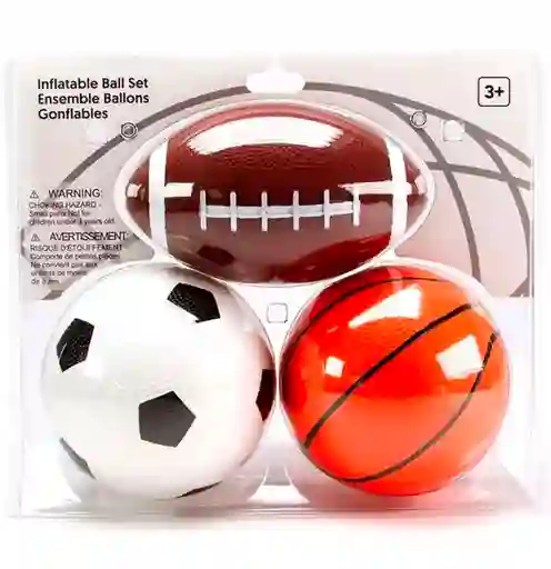 Set Mini Pelotas Inflables Para Niños, Deporte Aire Libre