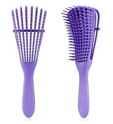 Cepillo Peine Desenredante Anti Frizz Color Morado