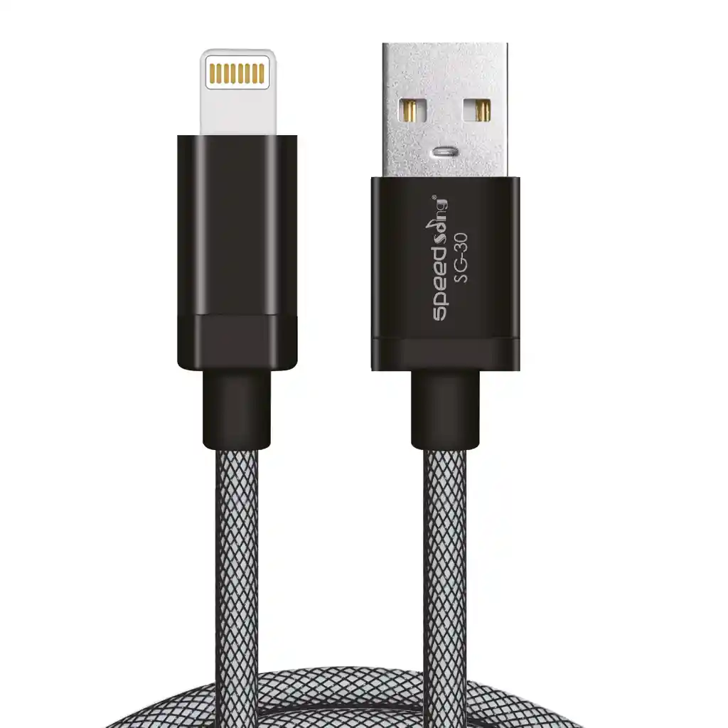 Cable Carga Rápida Para Iphone (lightning) Mallado Sg-316