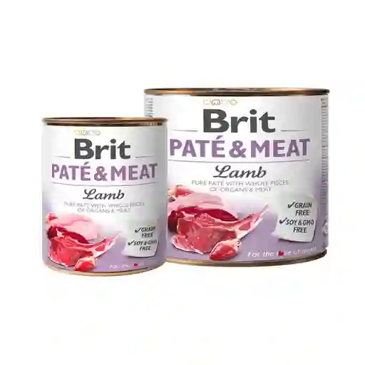 Lata Brit Pate Meat Lamb 400gr