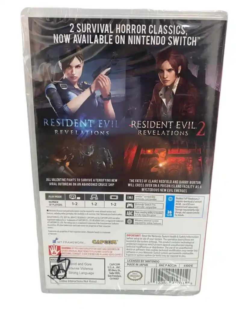 Resident Evil Revelations Collection Nintendo Switch Nuevo Y Fisico