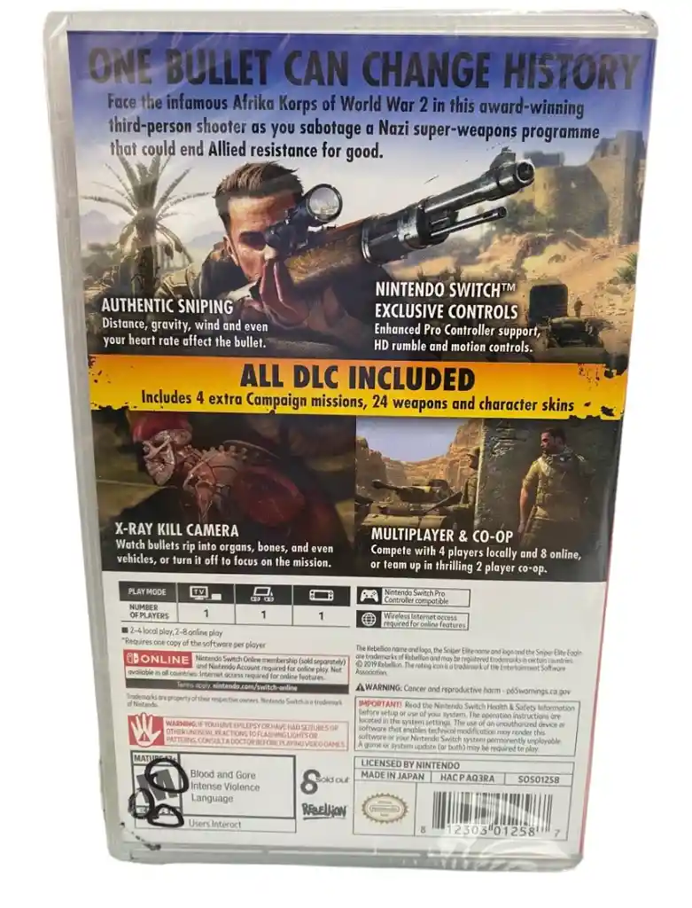 Sniper Elite 3 Ultimate Edition Nintendo Switch Fisico Y Fisico