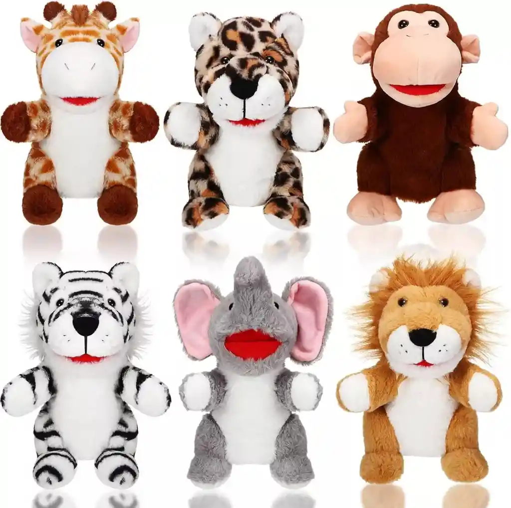 	 Títere Para Niños Jaguar Por Unidad Tela Hipoalergénica