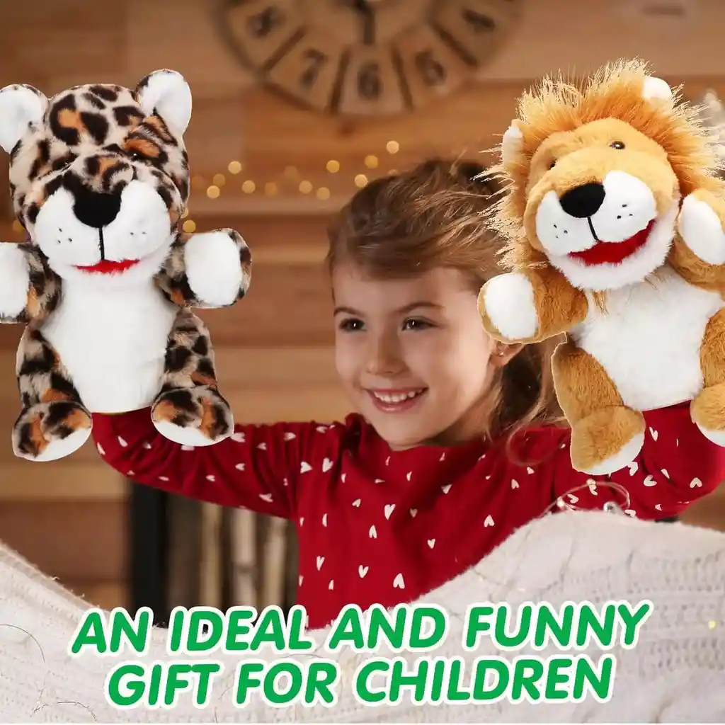	 Títere Para Niños Jaguar Por Unidad Tela Hipoalergénica