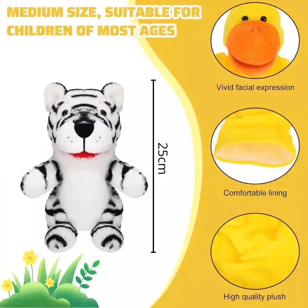 	 Títere Para Niños Jaguar Por Unidad Tela Hipoalergénica