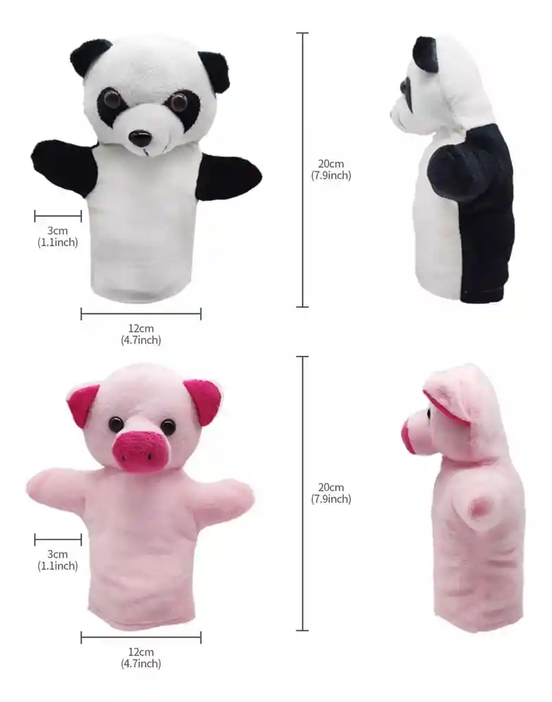 Peluche Títere De Mano Cerdito Estimulación Temprana Niños